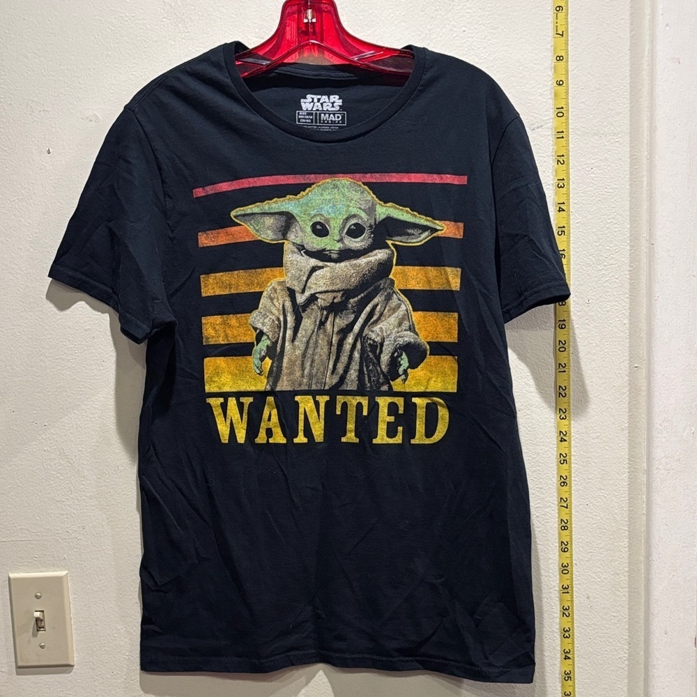 Star Wars Black Tee with Green and Yellow Graphic